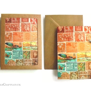 Sonnenuntergang Karte Box Set, Briefmarke Karteikarten Vogelliebhaber jede Gelegenheit, innen leer Karten | eklektische Postkarten mit Postkarten-Aufdruck