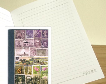 Heather Hills - Printed Stamp Art Notebook - optional matching card & address book