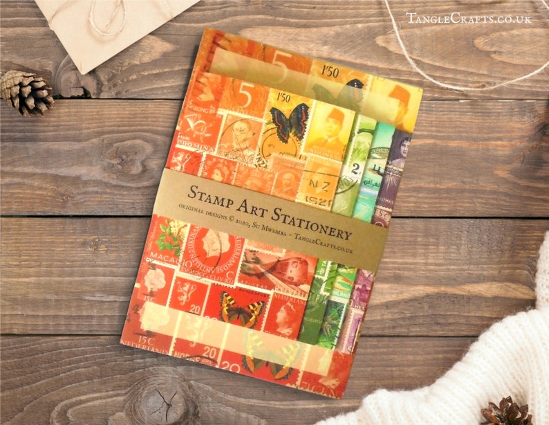 Boxed Stationery Set Colourful Letter Writing Paper Etsy