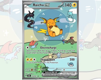 Customized Bubble Raichu card! Made to measure