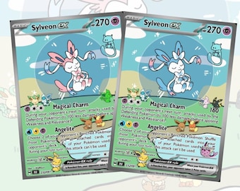 Customized Bubble Sylveon cards! Made to measure