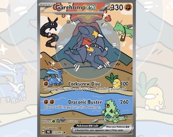 Custom Bubble Garchomp card! Custom made