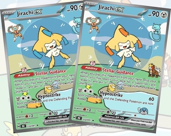 Customized Bubble Jirachi cards! Made to measure