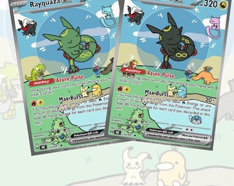 Custom Bubble Rayquaza cards! Custom made