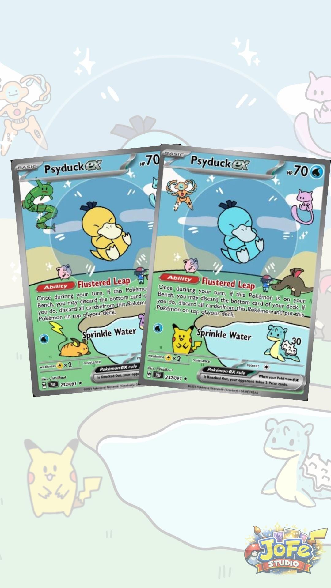 Psyduck Card Binder - Etsy Canada Psyduck Card Binder - Etsy Canada