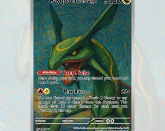 Custom Rayquaza van Gogh card! Custom-made
