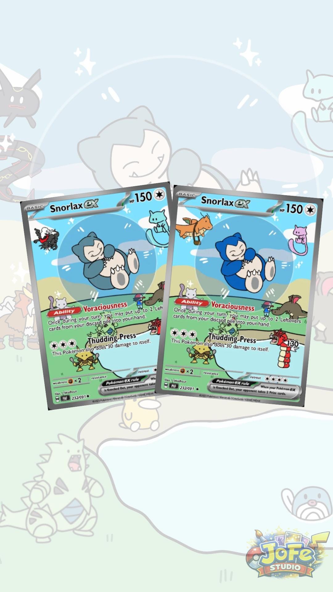 Customized Bubble Snorlax Cards! Made to Measure - Etsy