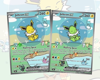 Customized Bubble Jolteon cards! Made to measure
