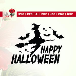 Happy Halloween SVG, Cricut, Png, Svg, sublimation, clipart joyeux Halloween, svg d'halloween, joyeux Halloween png, svg d'halloween, silhouette