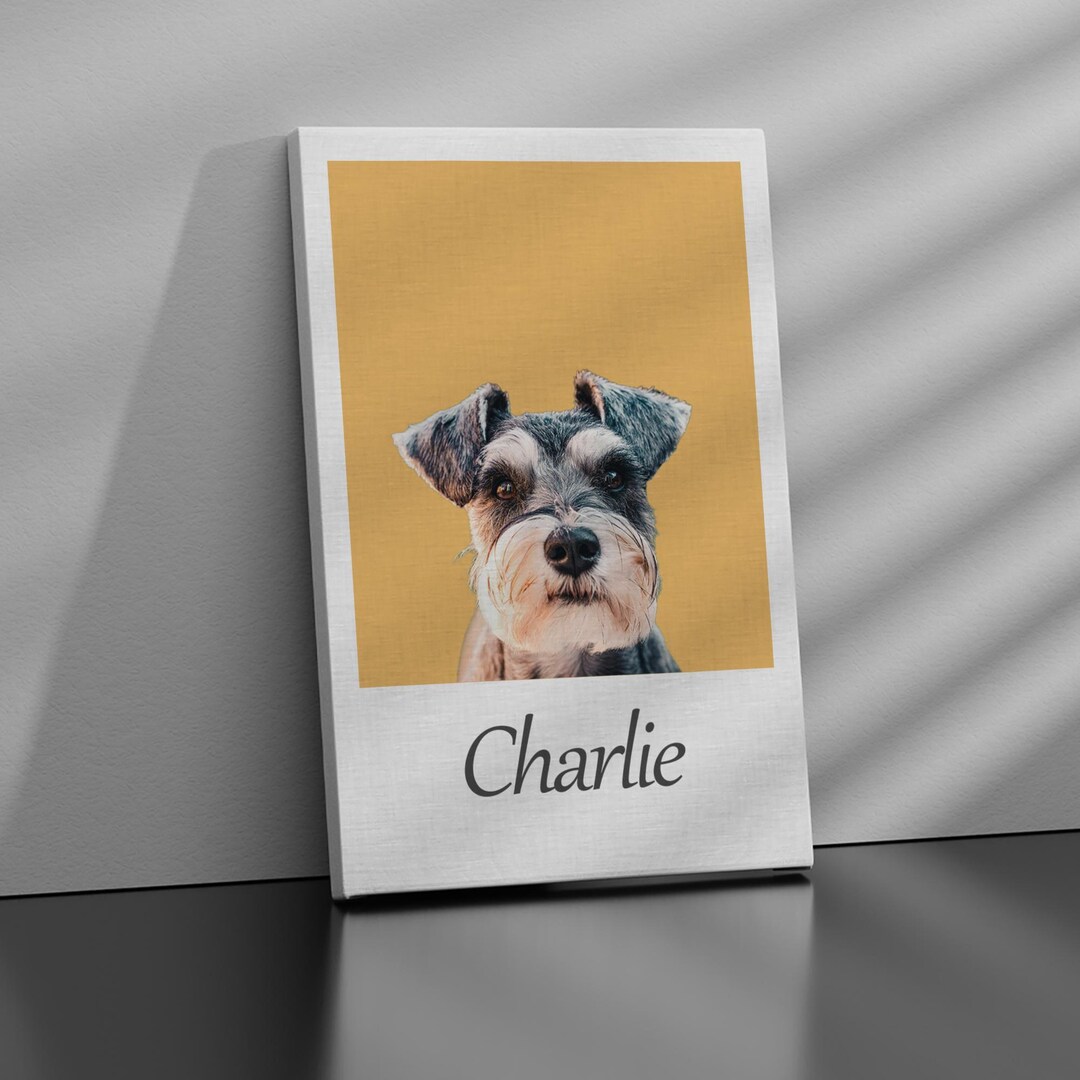 Custom Color Portraits Using Pet Photo Personalized Digital Dog ...
