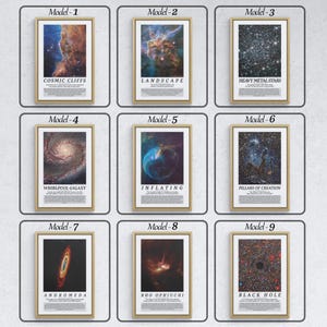 NASA Space Telescope Images - Stunning Cosmic Poster Art