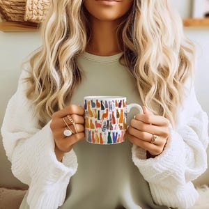 Colorful Cats Mug: Gift for Cat Lovers