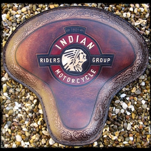 Asiento Indian Motorcycle.  Solo seat, Bobber, Custom, Custom motorcycle seat, Selle custom,  custom motorcycle parts, Bobber, Sitz