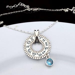 Custom Zodiac Sign Necklace, Leo Necklace, Libra Necklace Zodiac, Virgo Necklace  ,Gift For Mom, Thanksgiving, Christmas Gift
