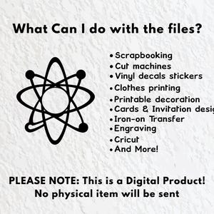 Atom Outline Sticker Atom Svg Bundle: Silhouette, Outline, Vector, Logo, Icon (PNG, Cricut ...