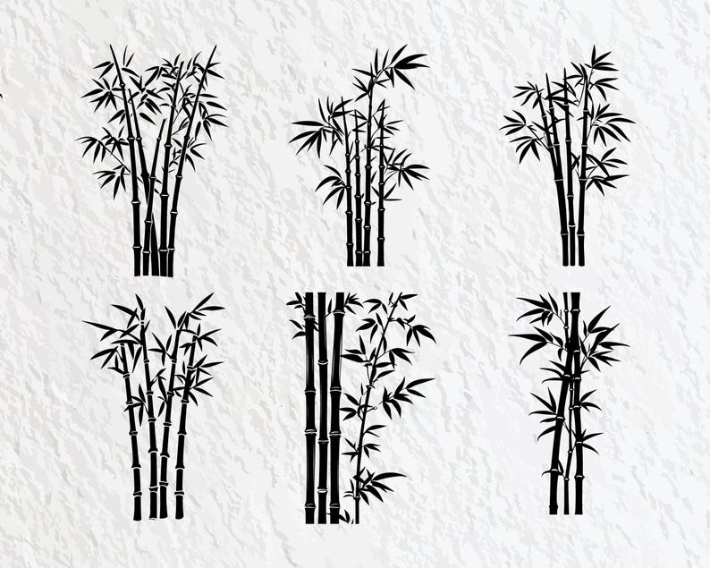 Bamboo Silhouette SVG Bundle: Clipart, Logo, Icon (digital Download) - Etsy