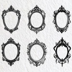 Gothic Mirror Svg Bundle, Gothic Mirror Silhouette, Gothic Mirror Clipart Png, Gothic Mirror Outline Svg, Gothic Mirror Vector Logo Set Png