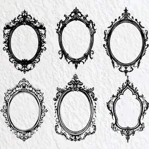Gothic Mirror Svg Bundle, Gothic Mirror Silhouette, Gothic Mirror Clipart Png, Gothic Mirror Outline Svg, Gothic Mirror Vector Logo Set Png