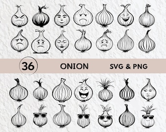 Onion Silhouette Svg, Onion Svg Bundle, Onion Clipart, Onion Decal, Funny Onion Vector, Onion Cut File For Cricut, Onion Icon Logo