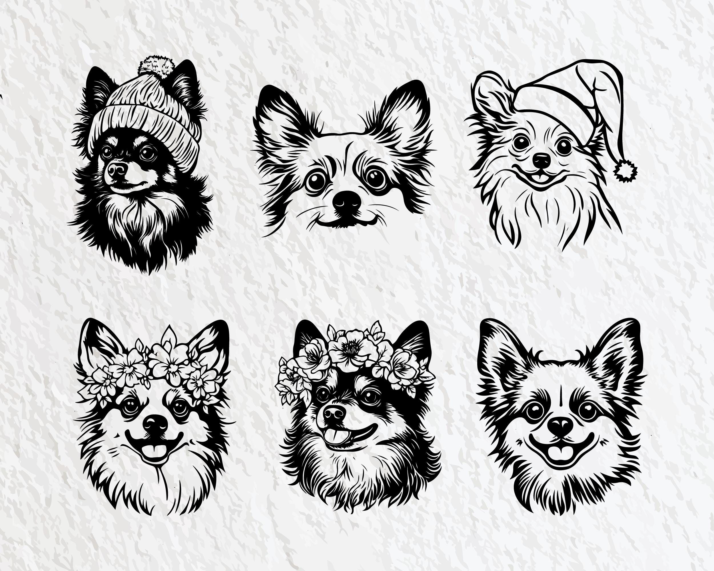 Pomchi Dog Svg Bundle, Pomchi Dog Silhouette, Pomchi Dog Clipart Png ...