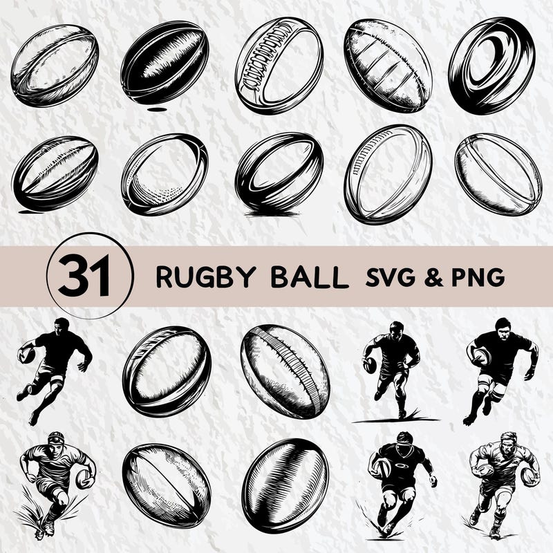 Rugby Logo Design - Etsy
