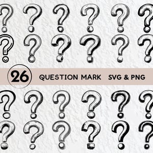 Fragezeichen-Svg-Bundle, Fragezeichen Silhouette, Fragezeichen Clipart Png, Fragezeichen Umriss, Fragezeichen Logo Symbol Cricut-Dateien