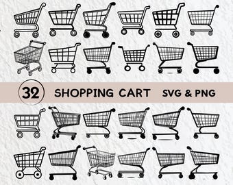 Shopping Cart SVG Bundle: Vector Logo Set (PNG, SVG)