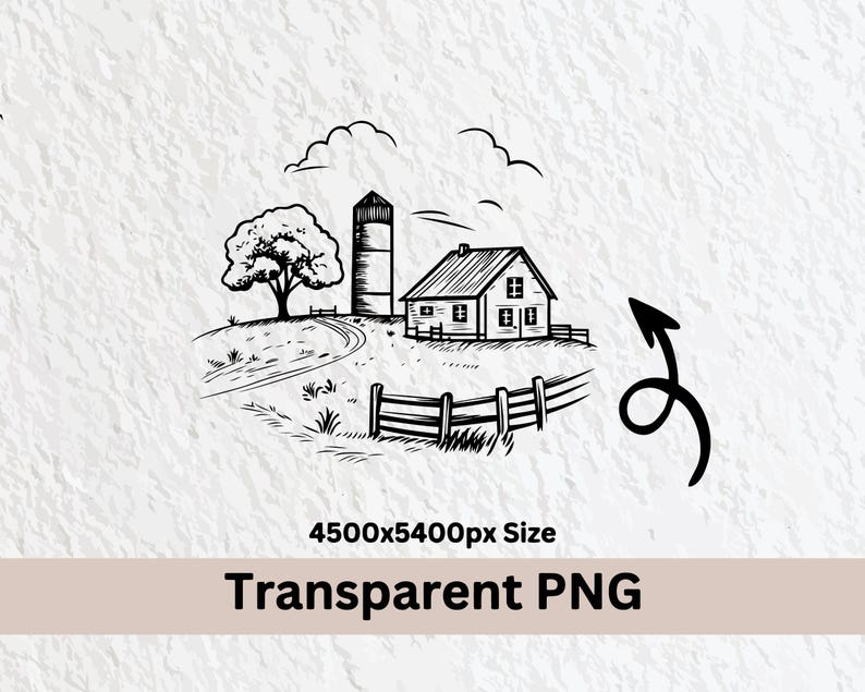 Realistic Ranch Icon Farm Ranch SVG Bundle: Silhouette Clipart, Cricut Cut Files - Etsy