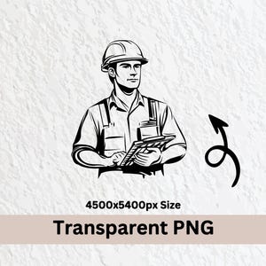 Engineer Silhouette SVG Bundle: Clipart, Logo, Icon (digital Download ...