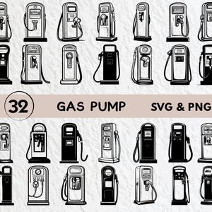 Gas Pump Silhouette Bundle Png, Gas Pump Designs Cut File Svg, Gas Pump Love Png, Gas Pump Cricut , Gas Pump Icon, Gas Pump Vector Art Svg