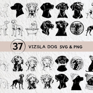 Vizsla Silhouette Svg, Vizsla Svg Bundle, Vizsla Clipart, Vizsla Decal, Vizsla Vector Svg, Vizsla Cricut, Vizsla Logo Icon Cut Files Svg Png
