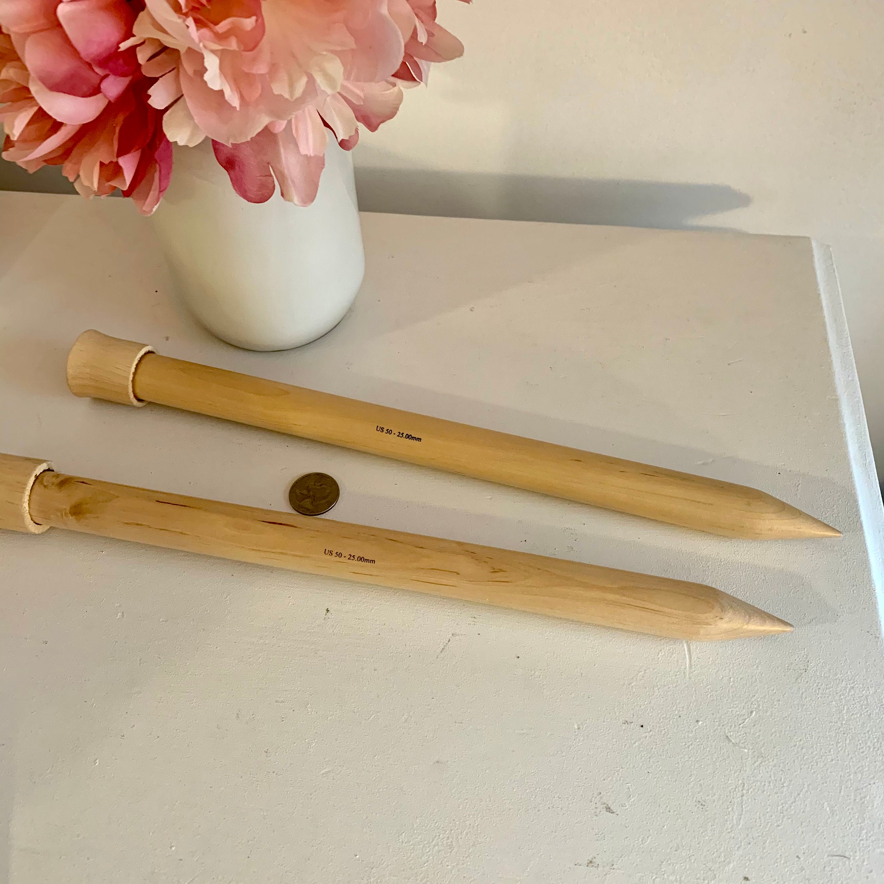 Knitting Needles Wood Wood Knitting Needles Large Knitting Etsy
