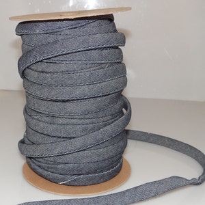 Denim Cording, vintage ribbon, denim trim, denim cording, cording, denim, vintage,