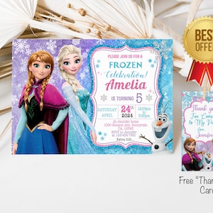 Uitnodiging verjaardagsfeestje prinses | Gratis bedanktag | Uitnodigingskaart meisje | Uitnodiging meisje afdrukbaar | Bewerkbaar | Direct downloaden