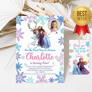 Uitnodiging verjaardagsfeestje prinses | Gratis bedanktag | Uitnodigingskaart meisje | Uitnodiging meisje afdrukbaar | Bewerkbaar | Direct downloaden