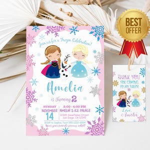 Uitnodiging verjaardagsfeestje prinses | Gratis bedanktag | Uitnodigingskaart meisje | Uitnodiging meisje afdrukbaar | Bewerkbaar | Direct downloaden