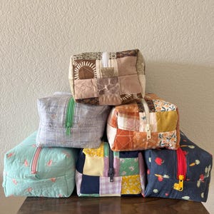 Patchwork Quilted Toiletry Bag