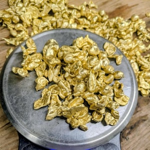 Hand Poured 8 ounce "Nordic Gold" Nuggets for Jewelry and other Crafts.