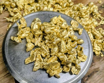 Hand Poured 8 ounce "Nordic Gold" Nuggets for Jewelry and other Crafts.