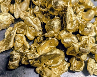 Hand Poured One Pound "Nordic Gold" Nuggets, Metal Casting Supplies.