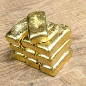 Hand Poured 4 ounce &quot;Nordic Gold&quot; Bar/Ingot for Jewelry and other Crafts.