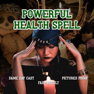 Health & Vitality Spell, Physical Wellness Ritual, Energy Healing, Immunity Boost, Pain Relief, Fast Recovery, Same Day Casting, Boost Spell