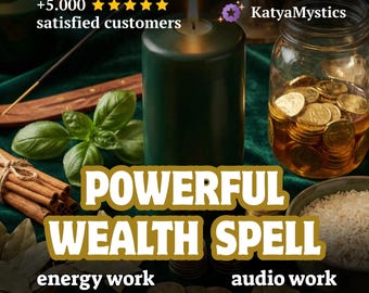 Powerful Wealth Spell – Money Attraction Ritual | Abundance Energy Work | Same Day Prosperity Activation | Photo Proof | Audio Recording