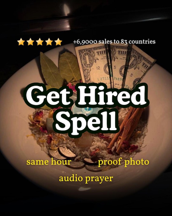 Get Hired Spell | Job Manifestation Ritual | Attract Career Success & Interview Luck | Dream Job Offer Energy Work