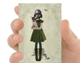 Girls trading cards | Etsy