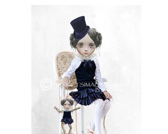 creepy marionette doll