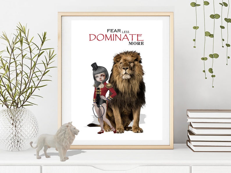 Inspirational Quote Dominate Quote Wall Art