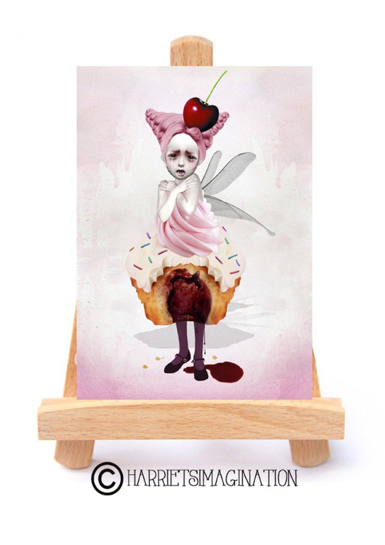 Fairy Cake ATC ACEO Print