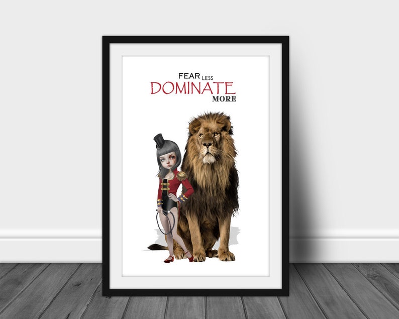 Inspirational Quote Dominate Quote Wall Art
