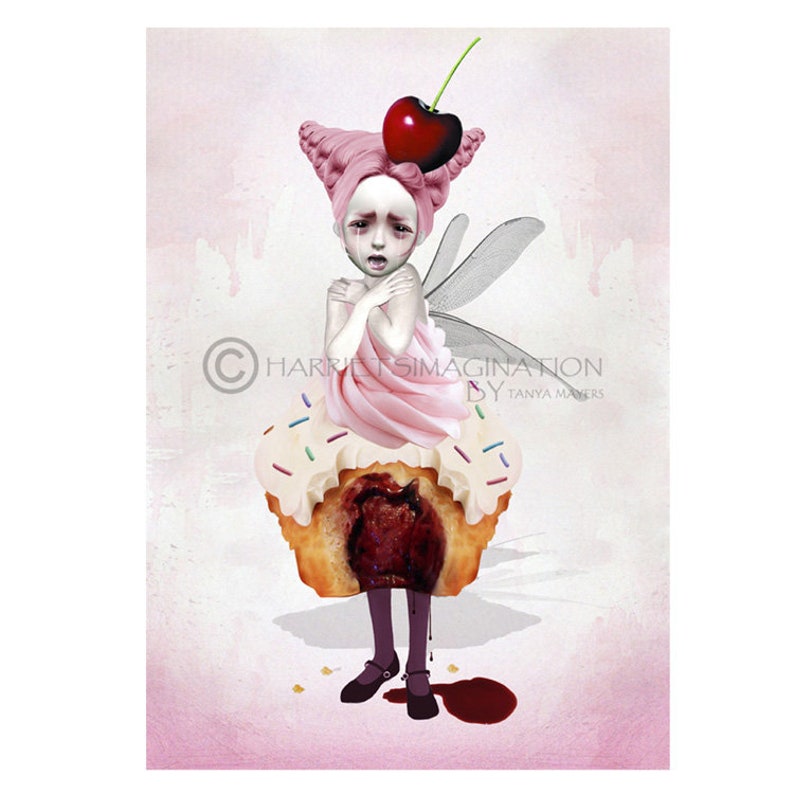 Fairy Cake ATC ACEO Print